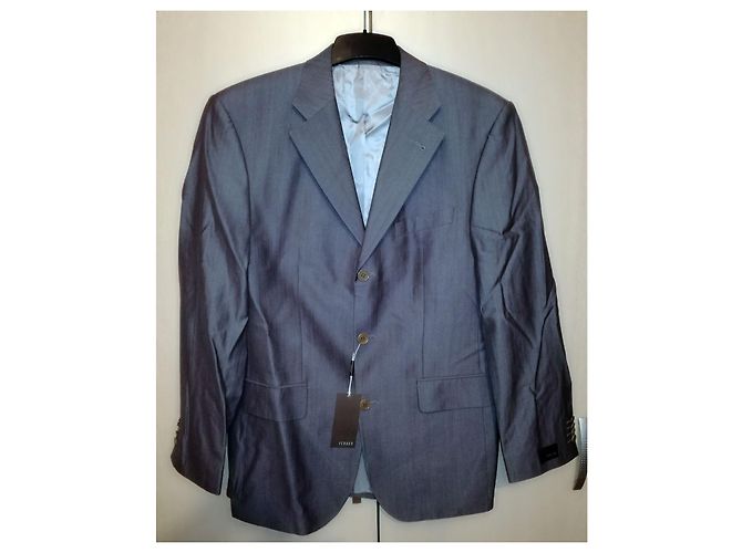 Louis Féraud NWT-Klassiker 3 Knöpfe Anzugjacke Grau - Ansicht 3