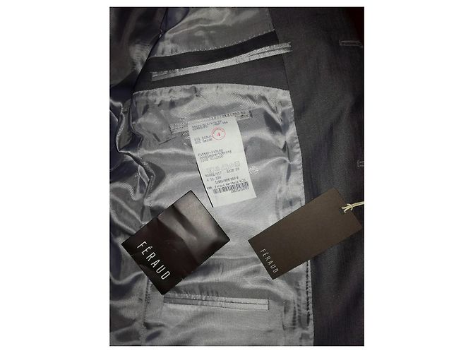 Louis Féraud NWT-Klassiker 3 Knöpfe Anzugjacke Grau - Ansicht 8
