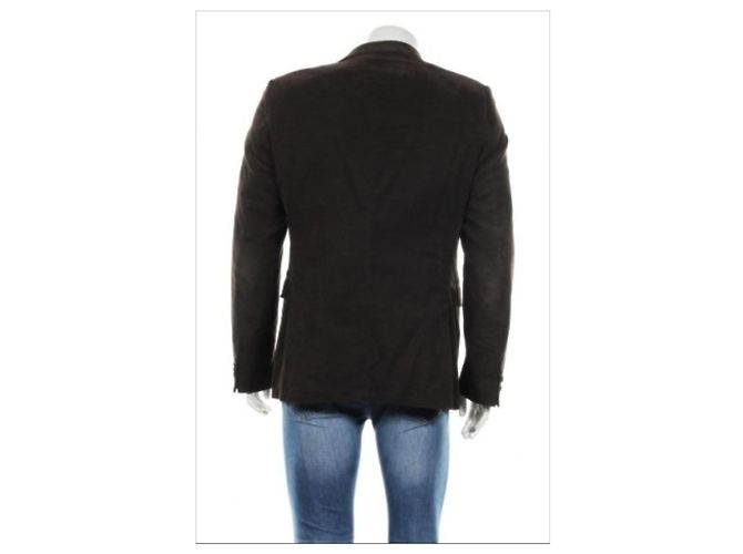 Joop! Completamente foderato 2 bottoni Marrone Everyday Giacca di jeans in cotone sportivo - vista 2