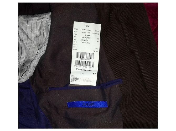 Joop! Completamente foderato 2 bottoni Marrone Everyday Giacca di jeans in cotone sportivo - vista 7