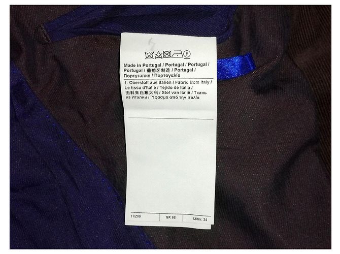 Joop! Completamente foderato 2 bottoni Marrone Everyday Giacca di jeans in cotone sportivo - vista 9