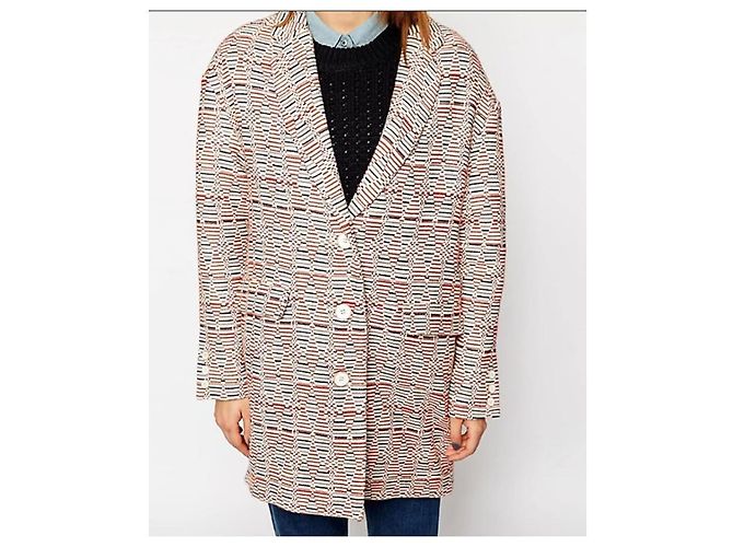 Sessun Vida Util Cappotto Arazzo Jacquard Multicolore - vista 6