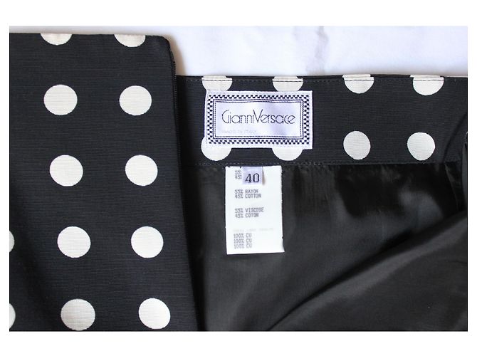 Completo vintage di Gianni Versace Nero Bianco Multicolore - vista 6