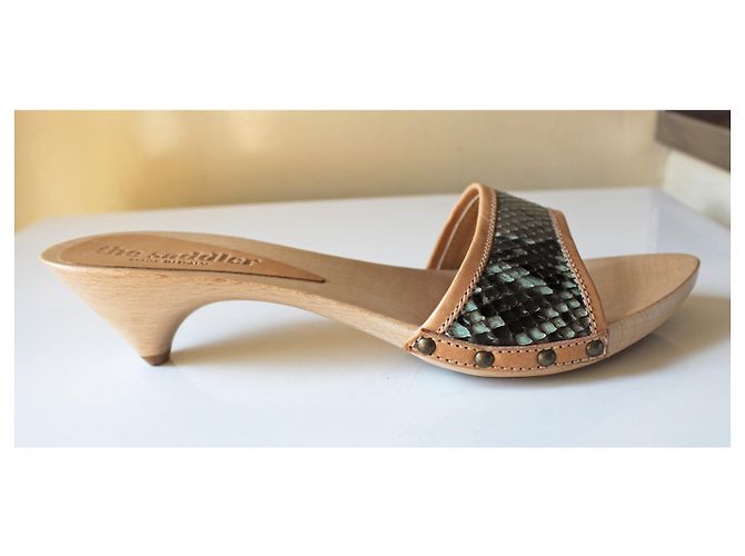 Sebastian Clogs aus Python und Holz von The Saddler Mehrfarben - Ansicht 2