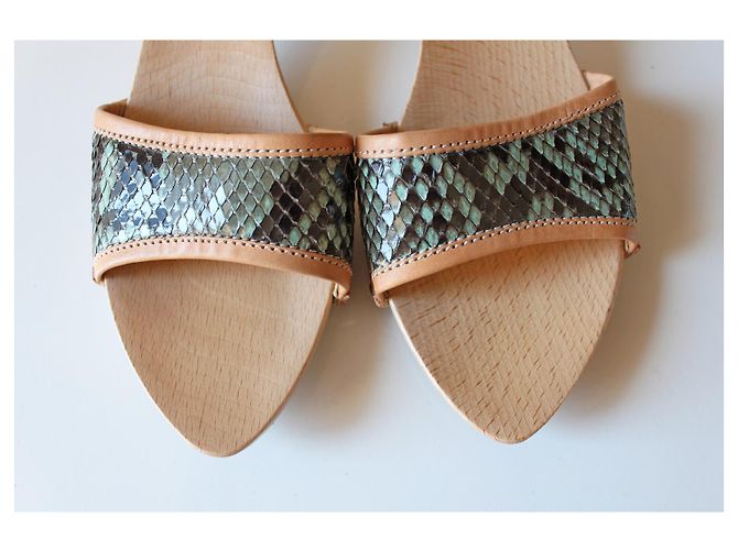 Sebastian Clogs aus Python und Holz von The Saddler Mehrfarben - Ansicht 4