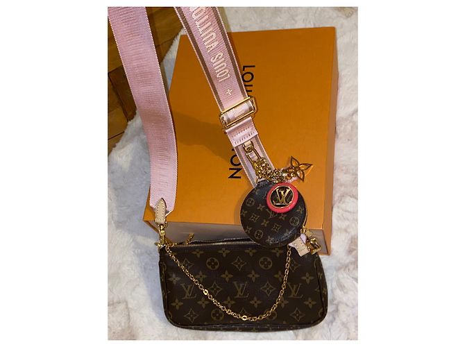 Borsa a Marsupio Louis Vuitton Rosa in Agnello - vista 4