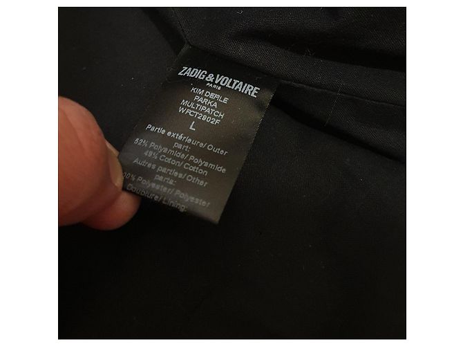 Zadig & Voltaire Jacke Parka Baumwolle Polyamid Mehrfarben - Ansicht 7
