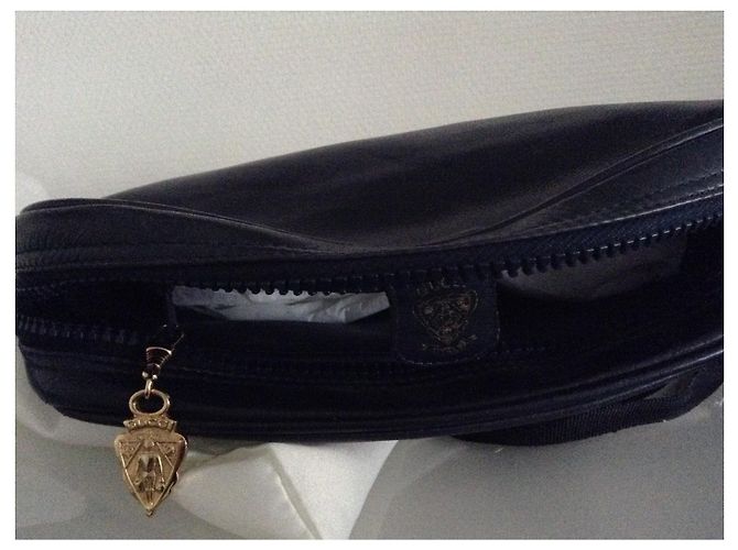 Marmont Borsa a tracolla Gucci Soho in pelle blu navy - vista 5