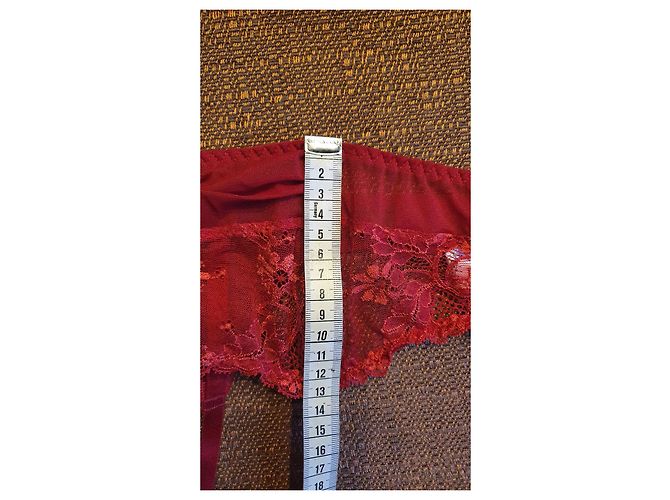 Autre Marque Aubade Strumpfhalter Bordeaux Polyamid Größe L - Ansicht 9