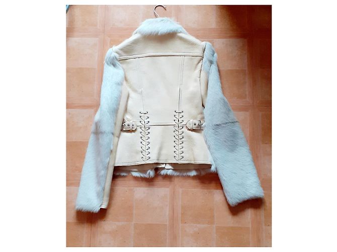 Vanessa Bruno Bikerjacke 3HVH03 V03011 Beige - Ansicht 17