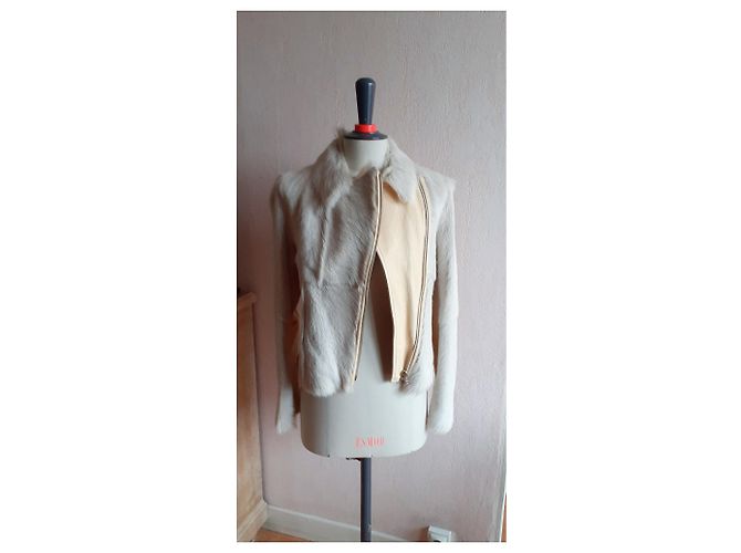 Vanessa Bruno Bikerjacke 3HVH03 V03011 Beige - Ansicht 6