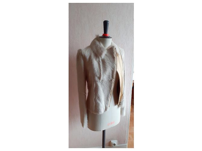 Vanessa Bruno Bikerjacke 3HVH03 V03011 Beige - Ansicht 7