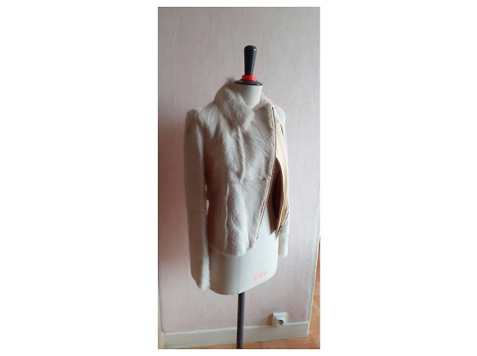 Vanessa Bruno Bikerjacke 3HVH03 V03011 Beige - Ansicht 8
