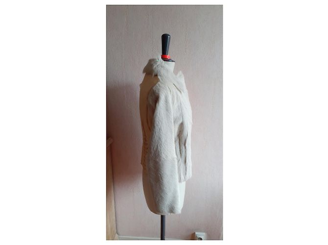 Vanessa Bruno Bikerjacke 3HVH03 V03011 Beige - Ansicht 9