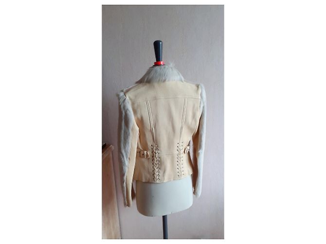 Vanessa Bruno Bikerjacke 3HVH03 V03011 Beige - Ansicht 10