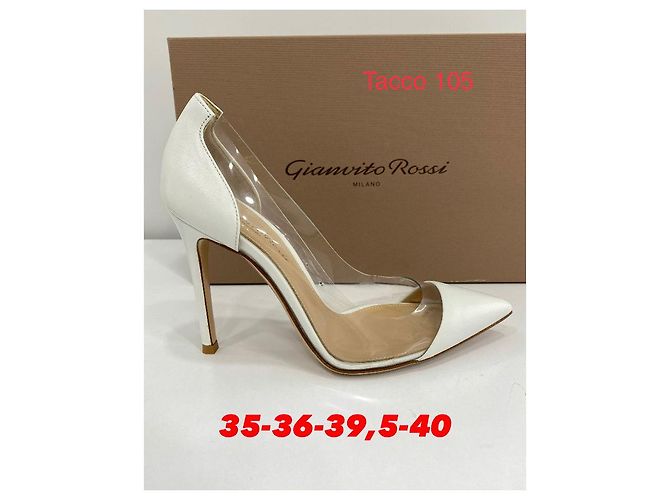 Décolleté Gianvito Rossi in vernice bianca Bianco - vista 2