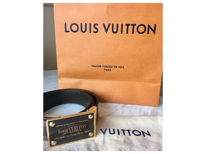 Louis Vuitton inventore Marrone Gold hardware - vista 6