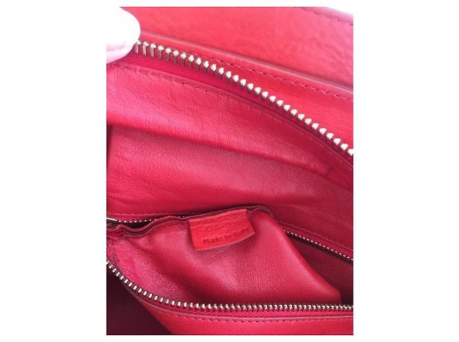 Borsa Céline in pelle rossa Rosso - vista 2