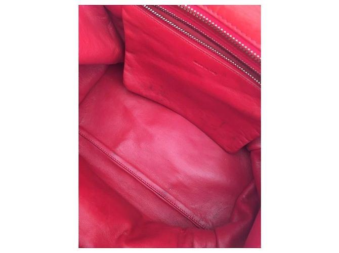 Borsa Céline in pelle rossa Rosso - vista 3