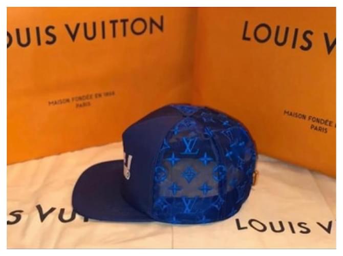 Cappellino Louis Vuitton Everyday LV Blu navy - vista 3