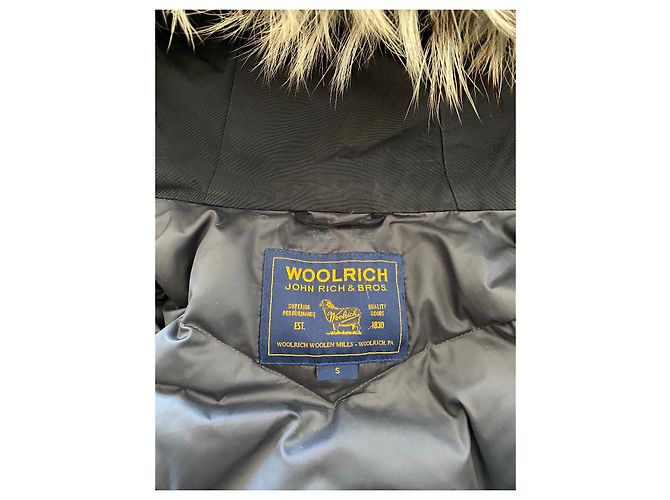 Woolrich Arctic Parka S con pelo real Negro - vista 10