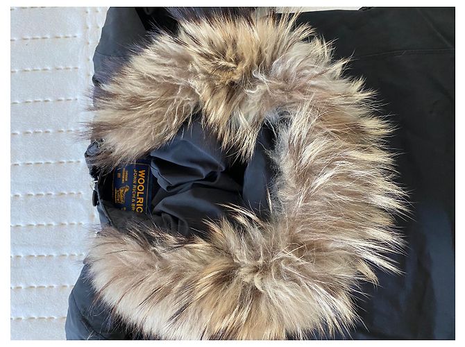 Woolrich Arctic Parka S con pelo real Negro - vista 7