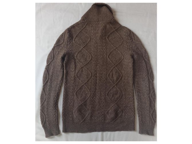 Apc beige wool and polyamide sweater - view 2