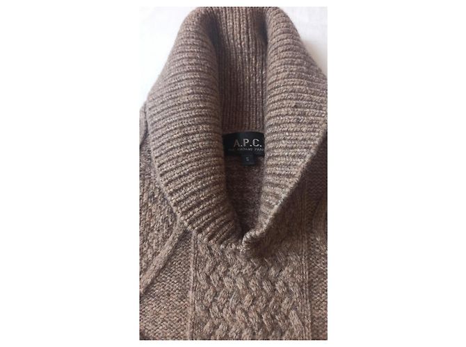 Apc beige wool and polyamide sweater - view 3