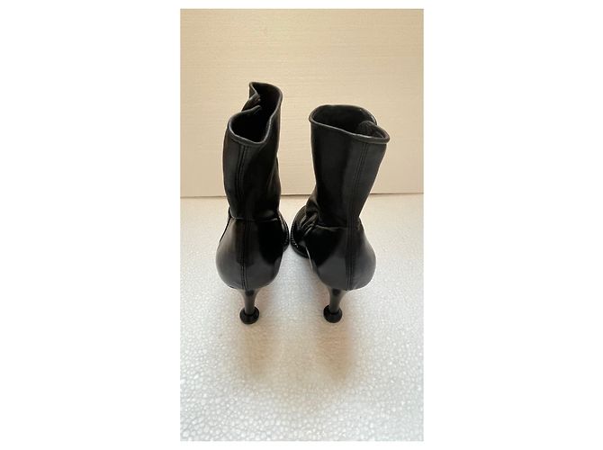 Botines Kenzo de cuero negro talla 37 - vista 4