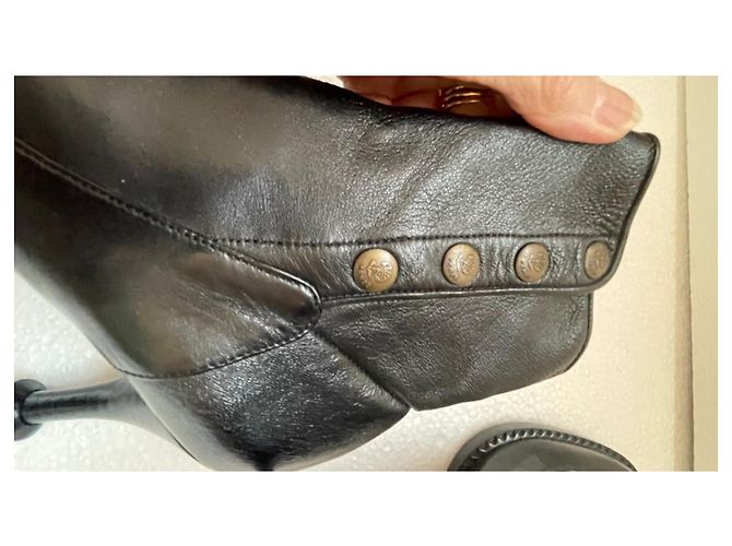 Botines Kenzo de cuero negro talla 37 - vista 5