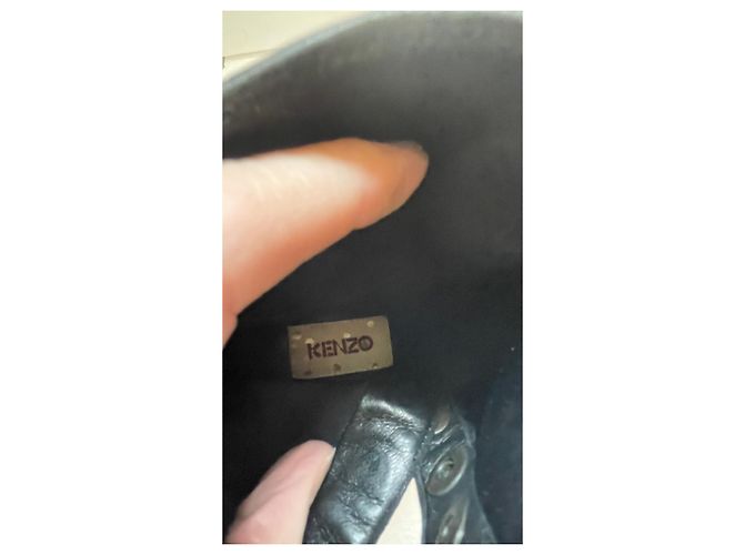 Botines Kenzo de cuero negro talla 37 - vista 9