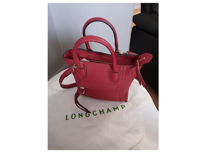 Longchamp MAILBOX Handtasche rot Leder klein - Ansicht 3