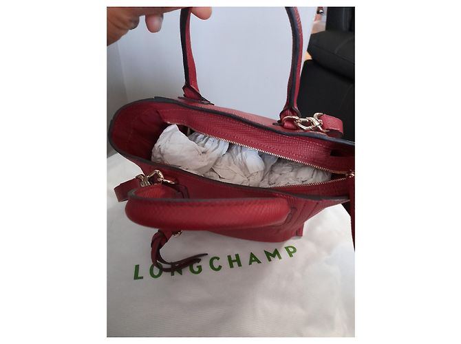 Longchamp MAILBOX Handtasche rot Leder klein - Ansicht 5