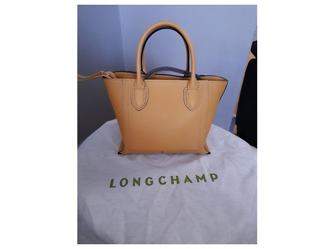 Borsa a mano Longchamp Mailbox S in pelle gialla Giallo - vista 6