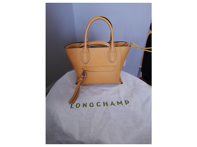 Borsa a mano Longchamp Mailbox S in pelle gialla Giallo - vista 8