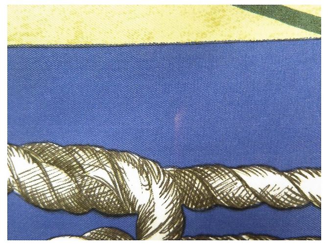 Hermès HERMES BELLE ETOILE SCIARPA PIERRE PERON CARRE 90 SETA SCIARPA IN SETA BLU - vista 6