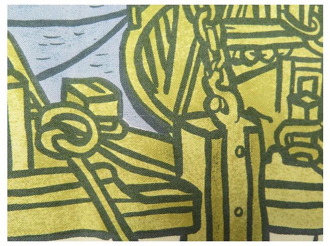 Hermès HERMES BELLE ETOILE SCIARPA PIERRE PERON CARRE 90 SETA SCIARPA IN SETA BLU - vista 7