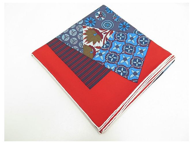 Hermès NUOVO SCIARPA HERMES L'ART DU SARASA IN SETA ROSSA SCIARPA IN SETA ALINE HONORE NUOVO Rosso - vista 7