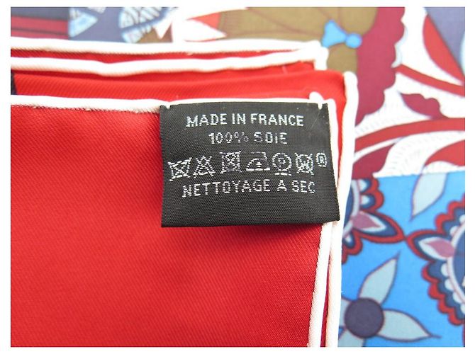 Hermès NUOVO SCIARPA HERMES L'ART DU SARASA IN SETA ROSSA SCIARPA IN SETA ALINE HONORE NUOVO Rosso - vista 9