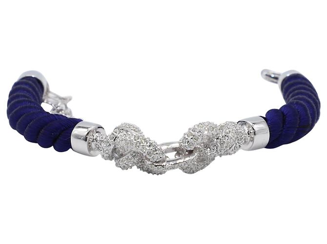 Swarovski Nice colar e pulseira com nó em cristal azul marinho - vista 4