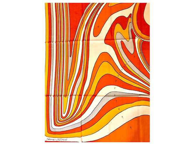 Hermès Sciarpa Pégase Paysage in Cashmere e Seta Multicolore - vista 6