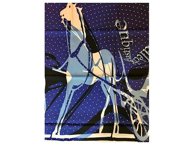 Hermès Carro Elástico Remix Azul - vista 6