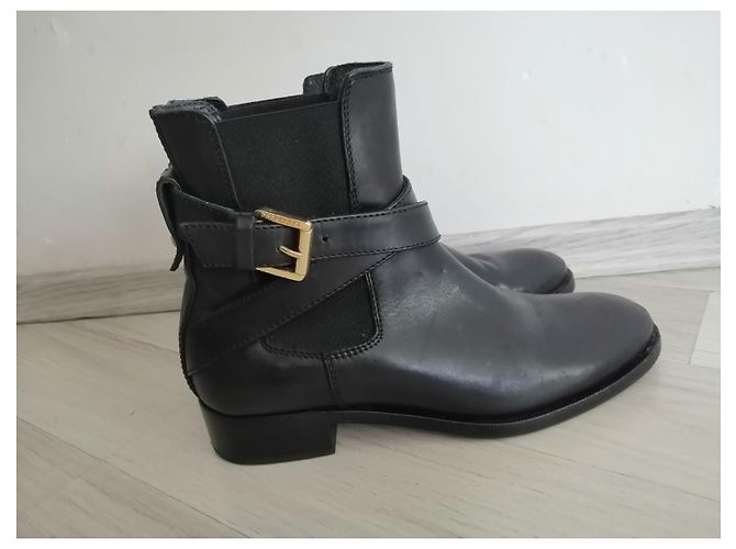 Botines Dsquared2 de cuero negro 36 - vista 2