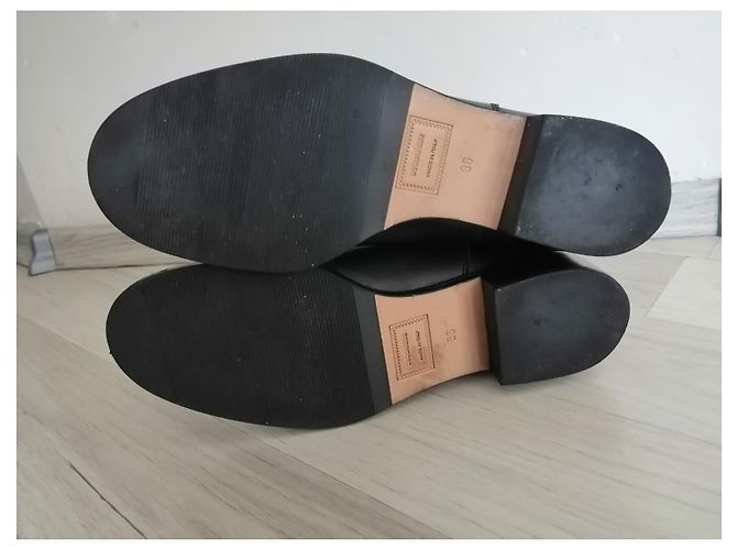 Botines Dsquared2 de cuero negro 36 - vista 7
