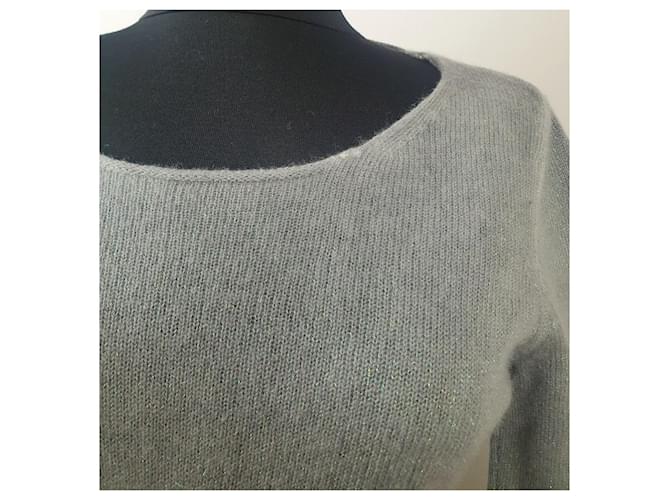 Autre Marque Princess Goes Hollywood Kaschmir Pullover Grau Metallic Effekt - Ansicht 4