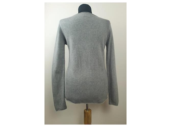 Autre Marque Princess Goes Hollywood Kaschmir Pullover Grau Metallic Effekt - Ansicht 5