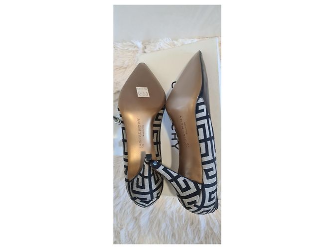Givenchy Pumps Schwarz Grau Leder und Canvas - Ansicht 4