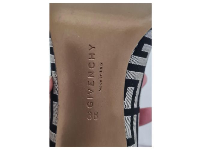 Givenchy Pumps Schwarz Grau Leder und Canvas - Ansicht 5