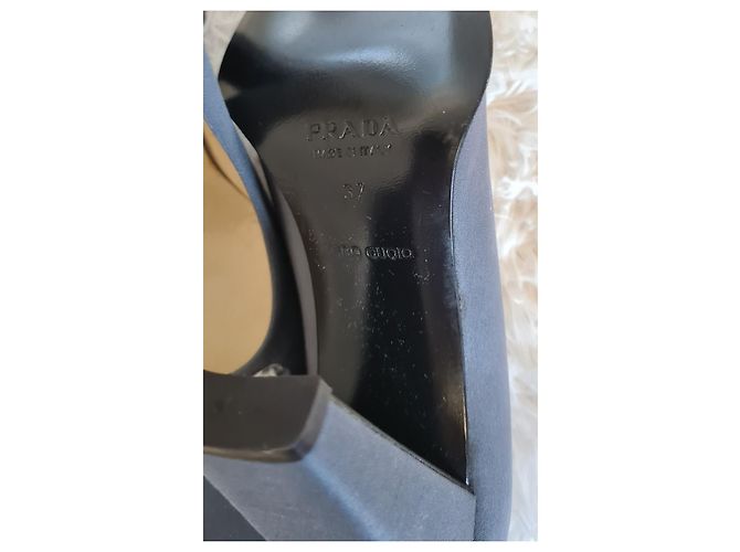 Prada Pumps Grau Stoff Grösse 37 - Ansicht 5