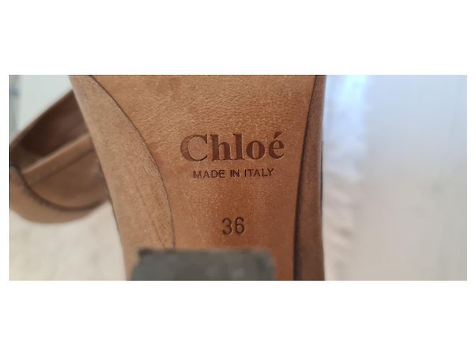 Chloé Pumps Goldbraun Leder Größe 36 - Ansicht 4